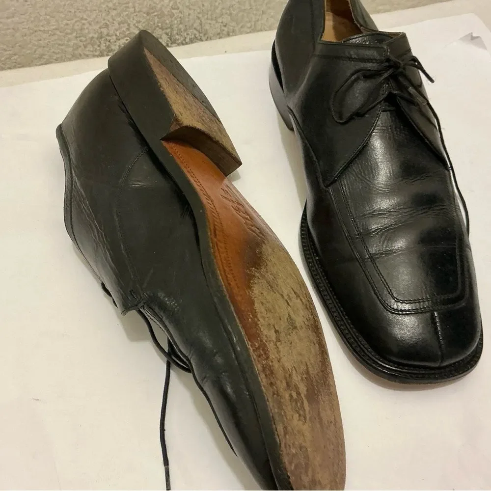 Mercanti Fiorentini Black Leather Oxfords